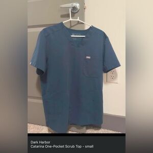 ***LIMITED EDITION*** Dark Harbor FIGS SCRUB TOP ONLY small